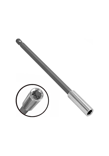 Aletçantam Uzun Manyetik Bits Uç Uzatma Adaptörü 150mm Mıknatıslı Matkap Ucu Aparatı