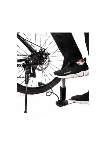 Lastik Hava Şişirme Pompası Motor Bisiklet Top Bot Aparatı Mavi