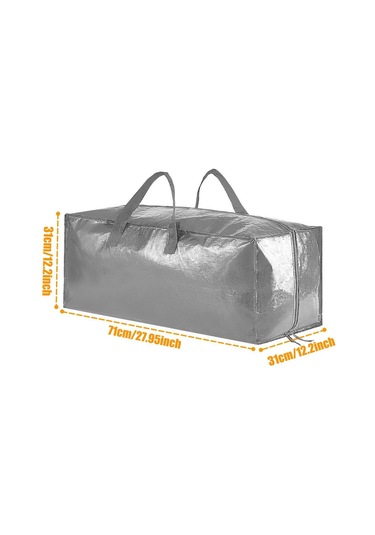 Homyl Ağır Hizmet Tipi Taşınma Çantası Yurt Saklama Giyim Gümüş