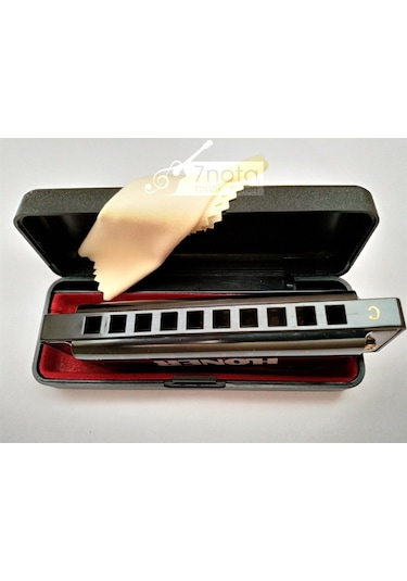 H1005 - Profesyonel Ağız Mızıkası - Metal Gövde - Siyah - C