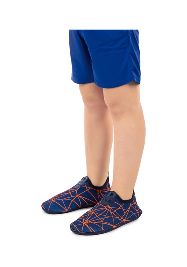 Kiko Kids Prizma Havuz Plaj Erkek Çocuk Deniz Ayakkabısı 7515 Lacivert - Turuncu Lacivert - Turuncu