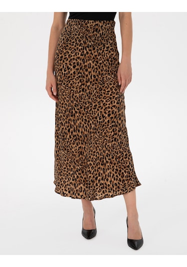 Pierre Cardin Kadın Camel Etek Dokuma 50313694-vr015 CAMEL