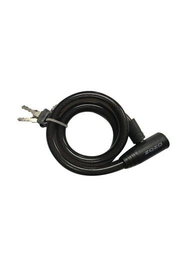 Zozo 12x800 MM Anahtarlı Bisiklet Kilidi Siyah Çok Renkli