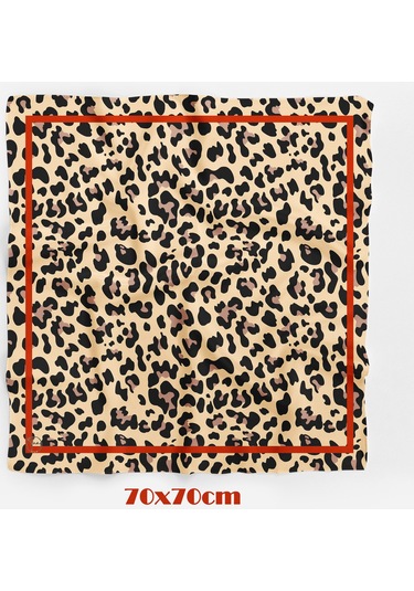 Vahşi Cazibe Desen 70 70cm Bandana/fular Çok Renkli