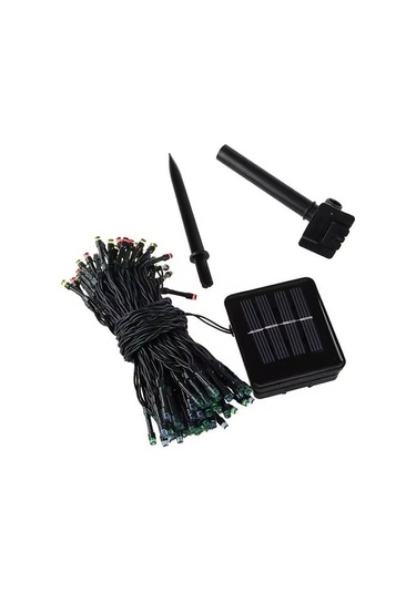 Kenpazar Güneş Enerjili Siyah Kablo Bahçe Aydınlatma S-46 Çok Renkli