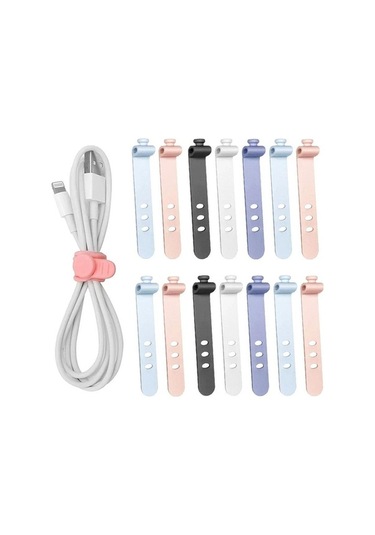 Pazly Yumuşak Ve Usb Silikon Seçeneği Renk Organizatör Kulaklık Kablolu Kabloları İçin Geeroyoo Bağlayıcı Ayarlanabilir Adet 5/10/15 5 - Ag