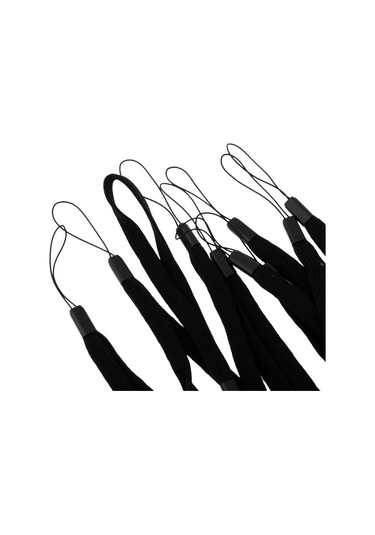 Dolıty 10 Adet El Feneri Kordon Bilek Kayışı Kemer Kablosu Siyah