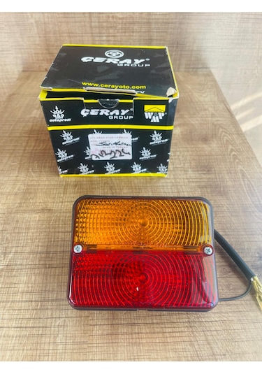 Massey Ferguson Uyumlu Yarım Çamurluk Stop-sinyal Lambası Sarı Kırmızı