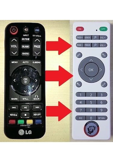 LG Uyumlu Hw300-Hw301-Bx327 Projeksiyon Kumandası