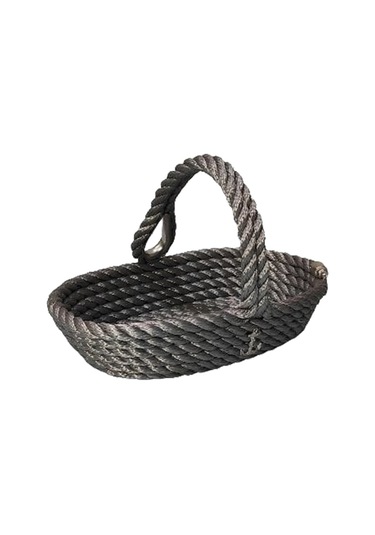 Kulplu Eşya Sepeti (Oval) | Gri Diğer