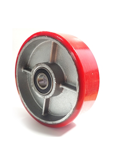 Poliüretan Transpalet Tekerleği Rulmanlı 180x50