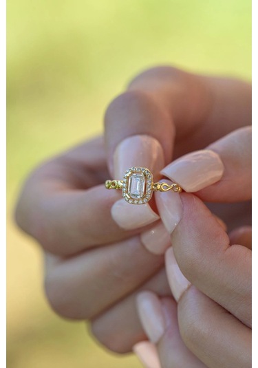 Çgk Kuyumculuk Sonsuzluk Baget Altın Yüzük Gold