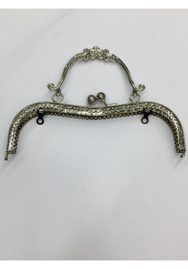 Çanta Ve Cüzdan Klipsi Kuluplu Çiçek Model Gümüş Gümüş