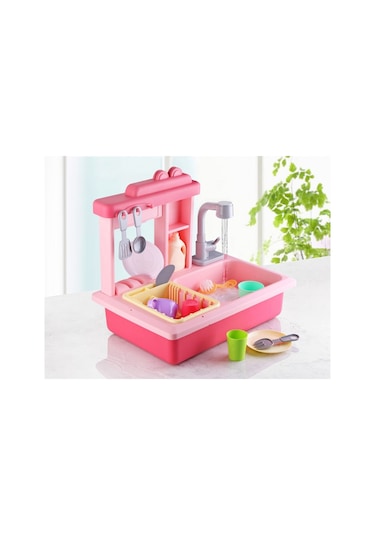 Pilli Interaktif Lavabo Seti  Pembe