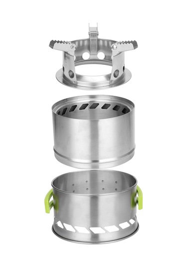 Maiyame Dış Mekan Çelik Çatırabilir Odun Ocağı Seti - Taşınabilir Kamp Mutfak, Izgara Ve Isıtma Aleti Standart Konfigürasyon Çok Renkli