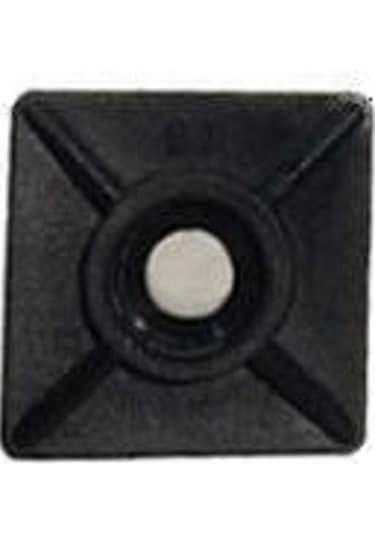 Gwest Yapışkanlı Kroşe 19mm x 19mm - Siyah - 5 Adet