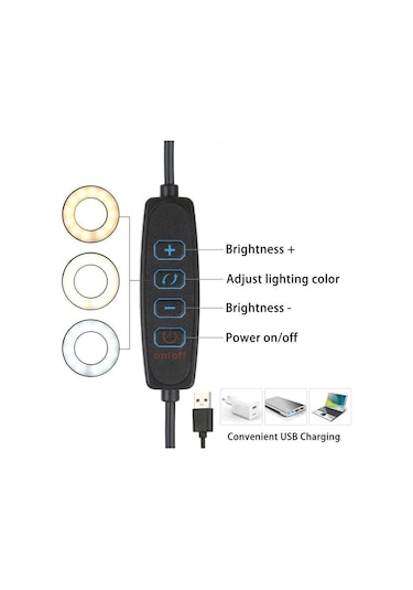 Electroon Elc-2059 3 Diopter Masa Üstü 64 Ledli Akrobat Büyüteç Mercek