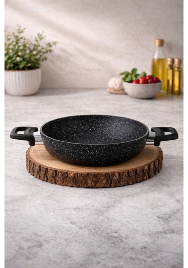 Diez 18 Cm Granit Ezme Sahan Siyah Yanmaz Yapışmaz