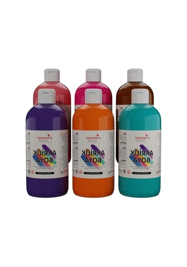 Dayanıklı Akrilik Boya Seti 6 X 500 Gr 0.2 L