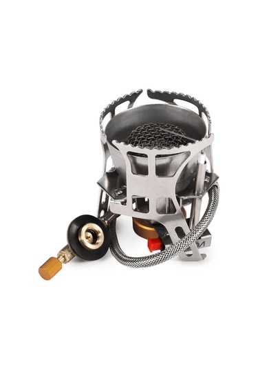 Kosona Lıxada Taşınabilir Kamp Ocağı - Inox Yapı, Piezo Elektrikli Ateşleme, Rüzgar Engeli Ve Kaymazsız Destek Çok Renkli