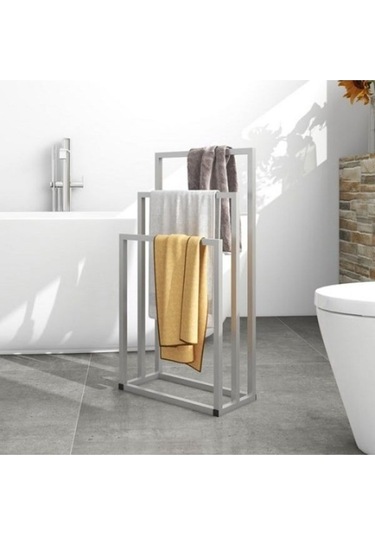 Üçlü Metal Krom Havlu Askılığı Krom