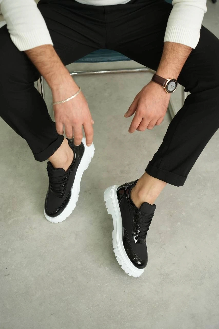 Kb-x201 Kuback Siyah Rugan Paraşüt Günlük Erkek Ayakkabı Siyah16