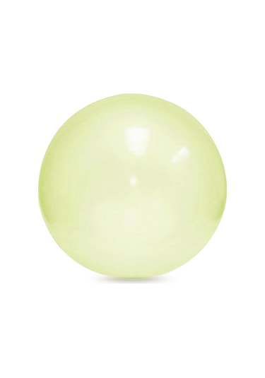 Mufunye 130cm Tpr Şeffaf Hava Topu - Şişirilebilir, Vurulabilir, Su Doldurulabilir - Sarı Xl Boy Opp Poşet + Şişirme Borusu