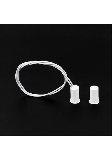 Nayomiglow Manyetik Kapı Anahtarı Rc-33 Nc Gömme Kablolu Güvenlik Pencere Kapı Sensörü Alarmı Beyaz- 10 Set