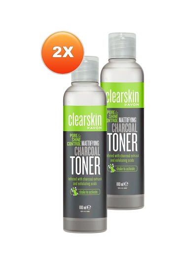 Avon Clearskin Kömür Özlü Matlaştırıcı Tonik 2 x 100 ML