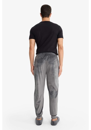 Defacto Regular Fit Cepli Kadife Pijama Altı F4672ax25wnar138 Antrasit