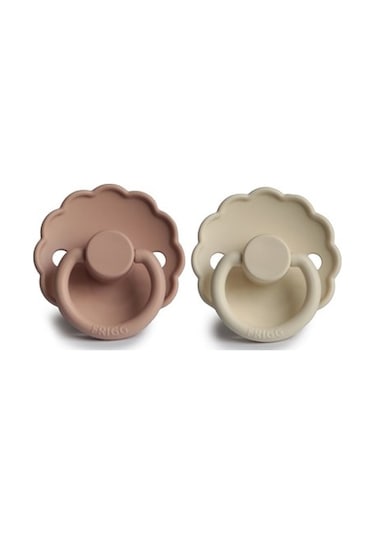 Frigg Daisy İkili Silikon Emzik - Blush/Cream 6-18 Ay