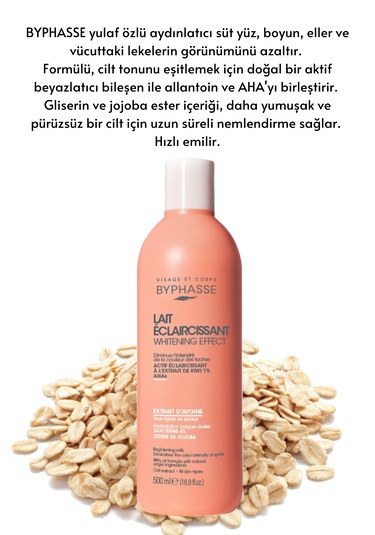 Ton Eşitleyici Ve Aydınlatıcı Vücut Sütü - Yulaf Özlü 500ml