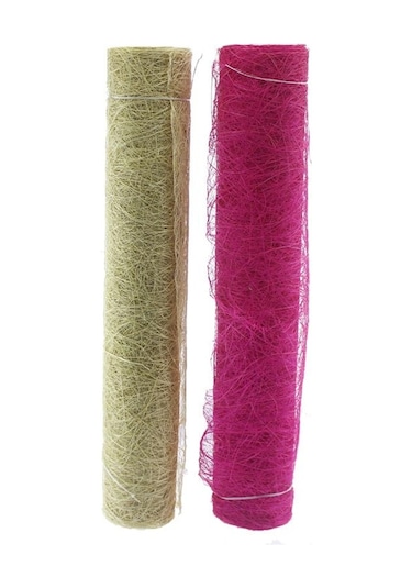 Mutluadim 60Cm X 8Metre Abaka Doğal Lif Kumaş Buketlik Buket Tülü