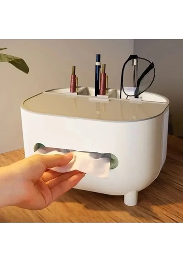 Besthome1 Küçük Ev Sehpası İçin Multifonksiyonel Plastik Tüp, Kağıt Havlu Ve Uzaktan Kumanda Kutusu, Modern Pembe Tasarım