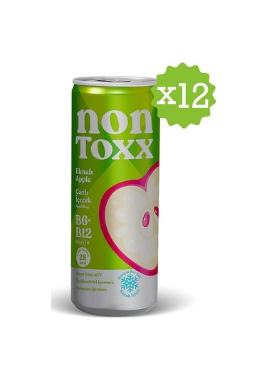 Nontoxx Elmalı, Sirkeli, Gazlı İçecek 250 Ml