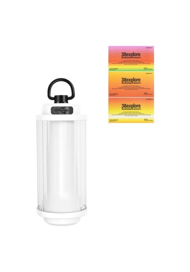 Mufunye Tekli Dış Mekan Lambası, Asılı Taşınabilir Acil Durum Lambası - Beyaz Çok Renkli