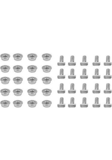 Besthome1 20 Adet M6 Paslanmaz Çelik Flanşlı Cıvata Somun Seti - Sera Montajı İçin Korozyona Karşı Güçlü