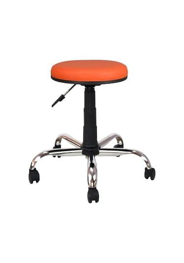 Bürocci Metal Ayaklı Tabure-Turuncu-2999D0123