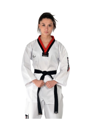 Haşado Pum Yaka Taekwondo Elbisesi Beyaz