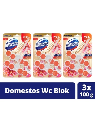 Domestos Tuvalet Bloğu Yıldız Çiçeği & Ejder Meyvesi 3 x 100 G