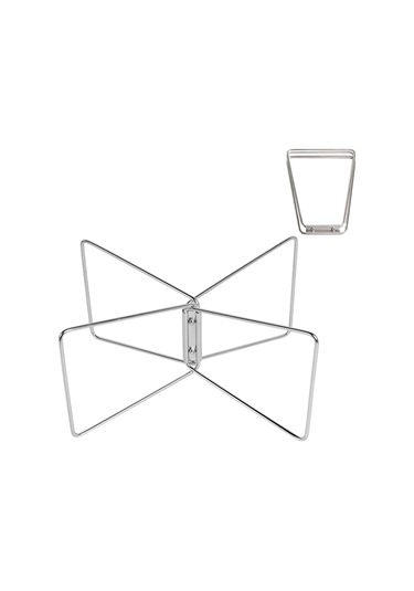 Sundick Açık Kamp Kutusu Tutucu Taşınabilir Paslanmaz Çelik Gümüş