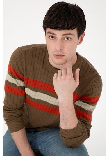 U.s. Polo Assn. Erkek Haki Kazak /triko 50297046-vr027 Haki U.s. Polo Assn. Erkek Haki Kazak /triko 50297046-vr027 Haki