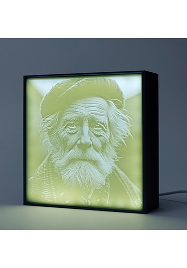 Işıklı Renksiz Lithophane