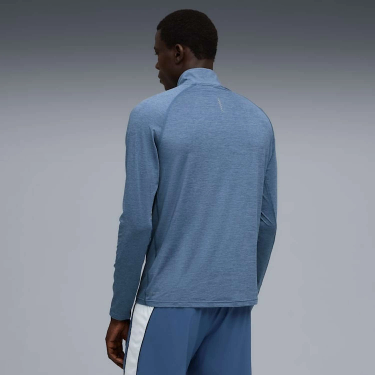 Puma Puma Run Veloty Cldspn 14 Zip Erkek Mavi Koşu Tişört 8514