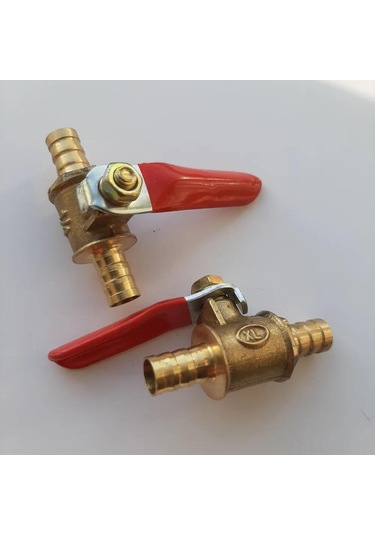 Ximistore9 Bakır Pnömatik Küçük Kule Valfi, Boru Bağlantı Elemanı, İç İç Paslanmaz, Çift Uçlu 8mm, 2 Adet Seti