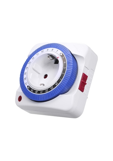 Reedark Otomatik Zaman Ayarlı Mekanik Priz - 24 Saat Şarj Kontrolü Gmt01a-gr