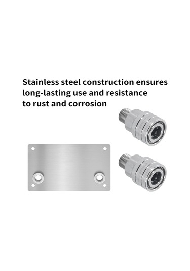 Maiyame Stainless Steel Pressure Washer Foam Cannon Bracket - 1/4" Quick Connect, 2-hole, Easy Installation, Organized Storage