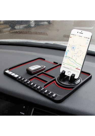 Joyhub Otomatik Tutucu Kaymaz Yapışkan Anti Slayt Dash Telefon Montajı Siyah Yok Havalandırma Ny5r21