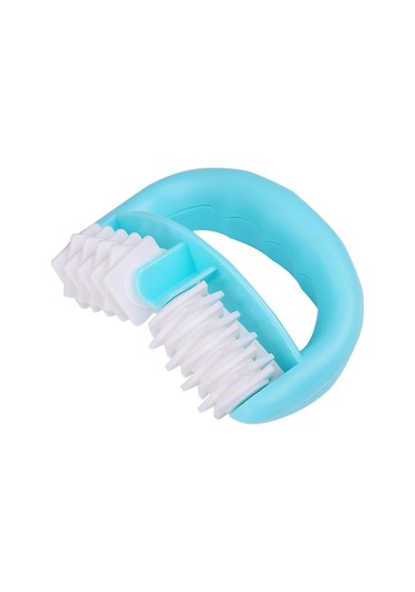 Maiyame Mavi Vücut Masaj Aleti, Dişli Abs/pp/tpe Makyajlı Roller, Kas Kan Akışını Artırır, Stresi Azaltır, Sağlığı Destekler 13.5x8.5cm Mavi