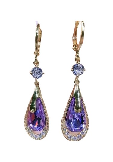 Skycity İnci Pırlantalar İle Süslenmiş, Gündüz Ve Gece Kombinasyonlarına Uygun Zarif Küpe. Gold